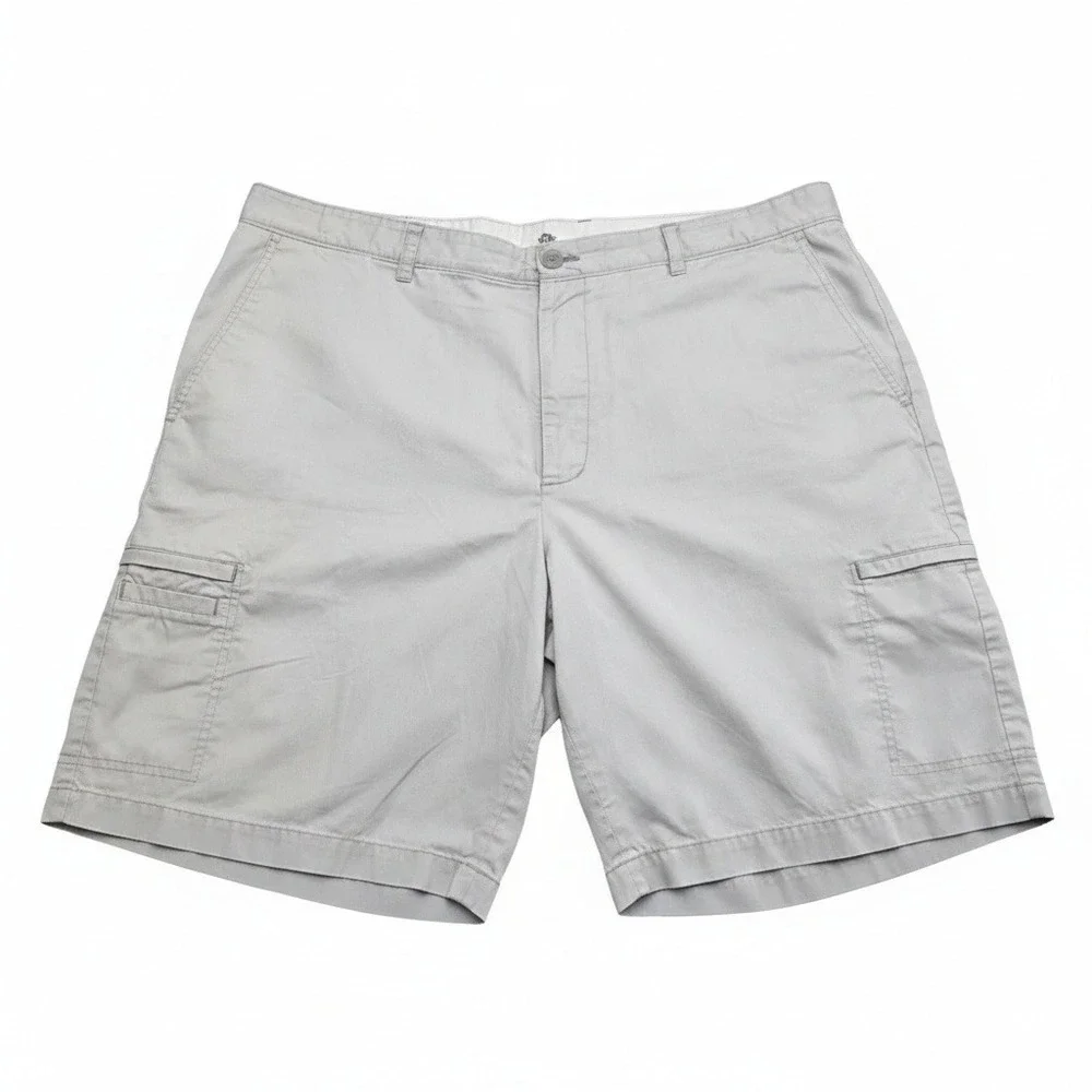 Greg Norman for Tasso Elba‎ Cargo Shorts Mens 40 Gray Flat Front Golf Casual